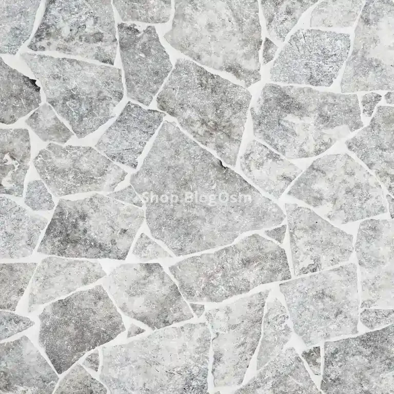 Silver Travertine Crazy Paving