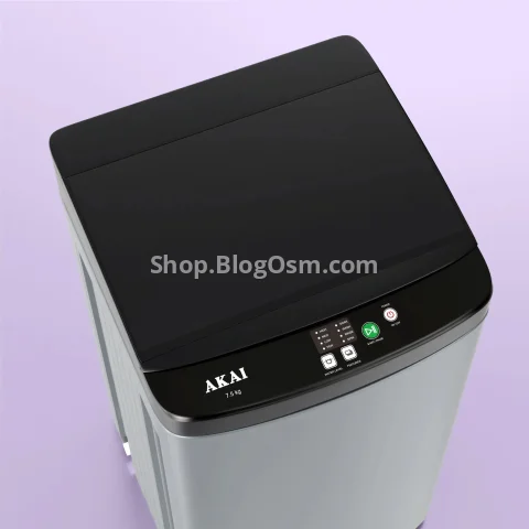 Akai 7.5Kg, 5 Star, Fully Automatic Top Load Washing Machine, Plastic Lid, Inox Grey, AFT-75DGPP 4