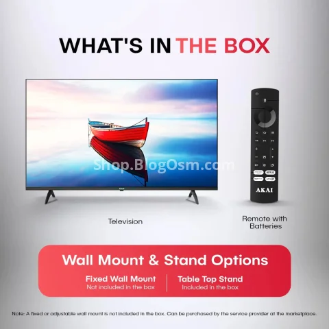 AKAI 254cm (100 Inch) 4K Ultra HD Smart Google QLED TV 4
