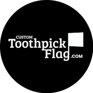Custom tooth pick flag